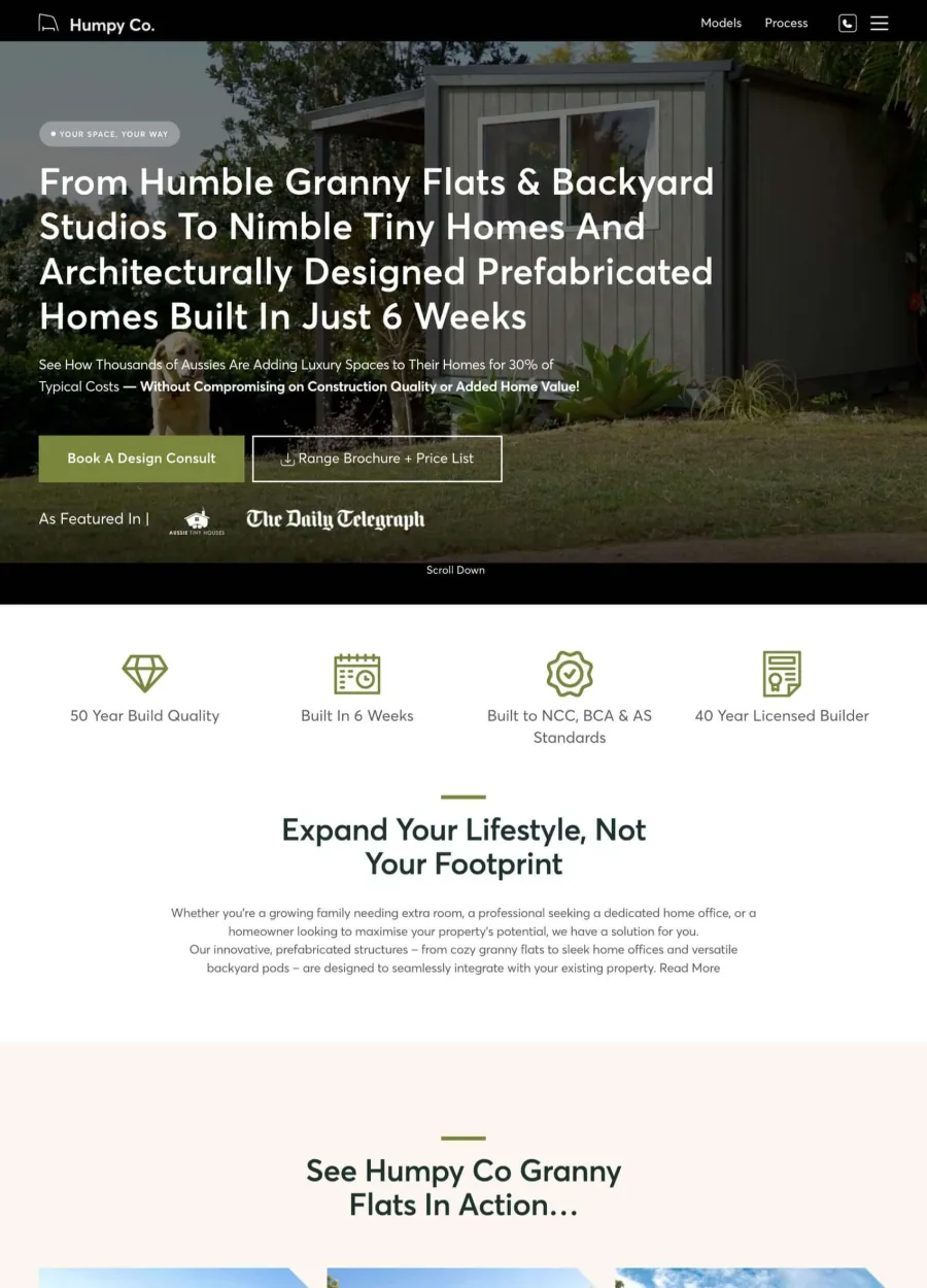 contractor homepage