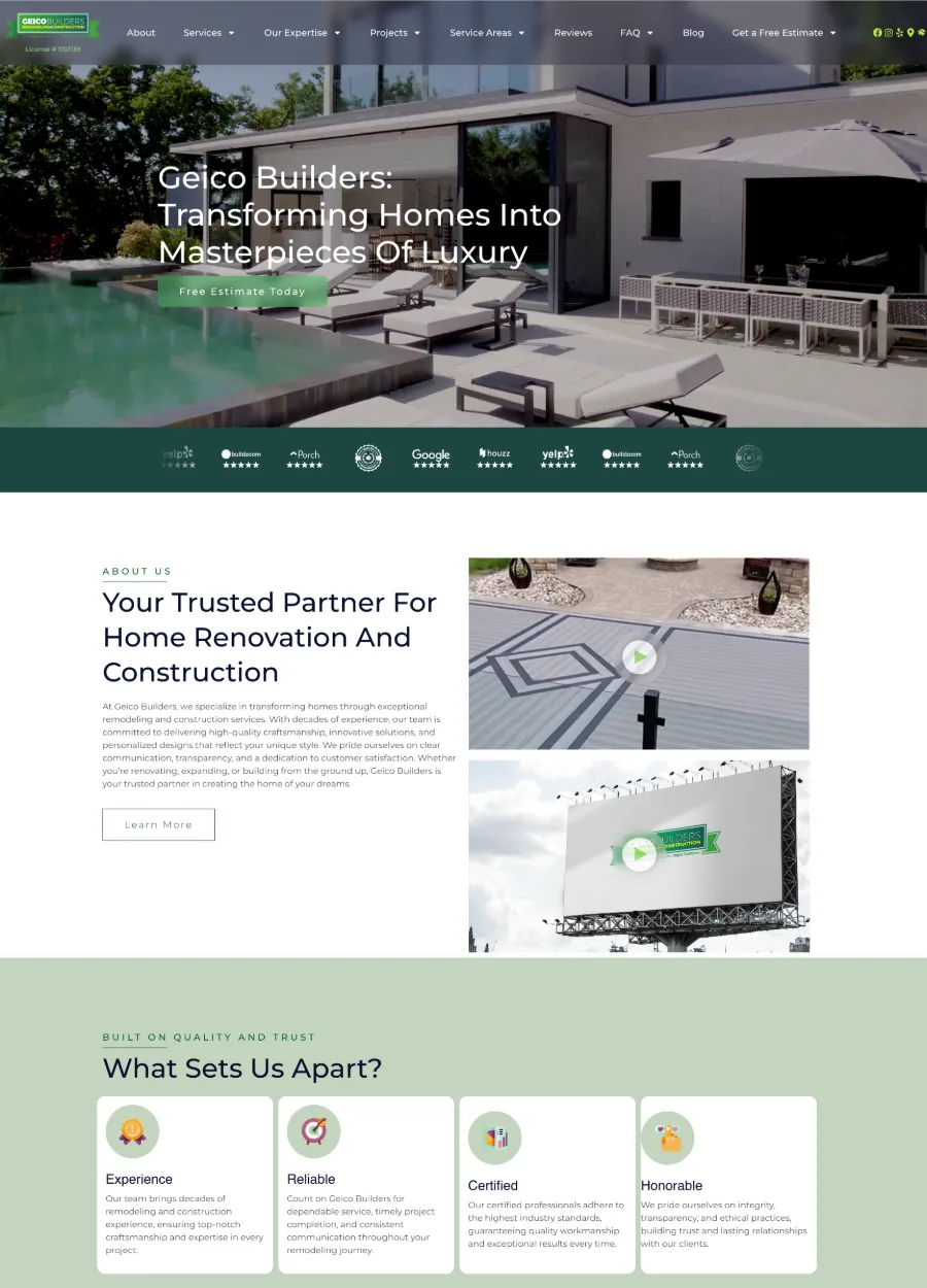Remodeling website